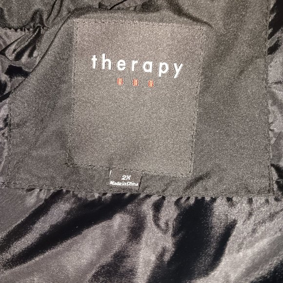 THERAPY WINTER TONAL MIX MEDIA PUFFER BOMBER JACKET - Picture 5 of 7